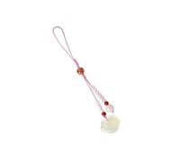 PHENOFICE Pendentif Pierre Jade Naturelle pour Téléphone Portefeuille Pochette Lanière Dragonne Chaîne Élégante Délicate Cordon Suspension Manuelle