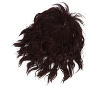 PHENOFICE Pièce de Remplacement Cheveux Naturels Bouclés Frange Invisible, Facile à Utiliser, Ventilation Optimale, pour Fêtes et Célébrités, Design Naturel et Élégant