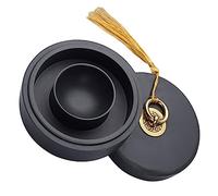 PHENOFICE Pierre à Encre Pour Calligraphie Avec Couvercle 4 Pouces En Pierre Naturelle Pour Écrire Et Dessiner, Compacte Et Portable, Pour Amateurs Et Étudiants, Bureau Et Atelier, Usage Quotidien