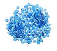PHENOFICE Pierres Décoratives en Verre pour Décoration Maison, Textures Polies et Bords Lisses, Couleurs Vives Éclat Subtil, pour Arrangements Végétaux et Décor Océanique