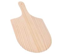 PHENOFICE Planche à Pizza Accessoires Pratiques et Solide Beige en Bois avec Lisse et Sécurisée, Pelle Perforée pour Four à Pizza Bois