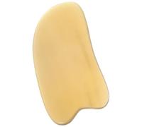 PHENOFICE Planche de Massage Facile à Ranger en Corne de Bœuf Jaune par Grattage Guasha Outil de Massage Portable pour Visage et Corps pour Usage à Domicile Voyage