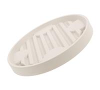 PHENOFICE Plateau Rond Mobile pour Pot de Fleur Beige en Plastique et Métal roulettes, Support Robuste pour Balcon et Jardin, Protège Vos Plantes Efficacement