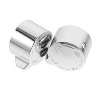 PHENOFICE Poignée de dérivation à quatre positions 2PCS, bouton de de remplacement en métal argenté, inverseur de, salle de bain, changement de mode sans à-coups