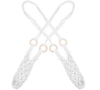 PHENOFICE Porte-Bouteilles De Vin 2 Pièces Cintre en Corde De Coton De Rangement Mural Élégant en Maille pour Bouteille De Vin Décoration d 39 Intérieur Panier De Fruits