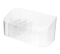 PHENOFICE Rangement De Plateau De Maquillage Couvercle Cosmétique Éponge Nettoyeur Se Maquiller Rouge à Lèvres Peau Palette Fournitures De Salle De Bain Transparent