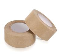 PHENOFICE Ruban Kraft Gommé Adhésif Soluble L'Eau, Fixation Solide et Protection des Œuvres, 2 Rouleaux pour Encadrement et Travaux de Peintre