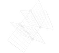 PHENOFICE Séparateur de Bac de Réfrigérateur en Fer Blanc Grille Fine à 6 Compartiments, Étagère Robuste pour Organiser Petits Aliments la Maison Placard