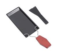 PHENOFICE Set Mini Gril Fromage Portable Avec Poignée Bois Résistante Chaleur Plaque Antiadhésive Pour Camping Cuisine Extérieur Avec Support Fourneau Noir Spatule Petite Cuisson Fondue from