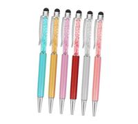 PHENOFICE Stylo Capacitif pour Écran Tactile Stylet Cristal Poignée Transparente Stylo À Bille Multifonctionnel