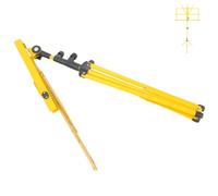 PHENOFICE Support de Pupitre Pliable en Métal Jaune Pieds Antidérapants, Hauteur Entièrement Réglable pour Partitions et Accessoires de Musique