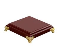 PHENOFICE Support de Rangement pour Loisirs Créatifs pour Figurine de Bouddha pour Décoration Intérieure et Atmosphère Naturelle en Bois Base Plate Stable Design Pratique
