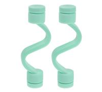 PHENOFICE Support Magnétique Flexible pour Porte de Machine à Laver 2pcs en Plastique Vert, Accessoire Polyvalent pour Buanderie à Domicile, Butée de Porte Solide et Pratique