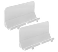 PHENOFICE Support Mural Adhésif Antidérapant 2 Pièces pour Téléphone Portable en Plastique Blanc avec Forte Capacité de Charge pour Salon Cuisine