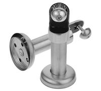 PHENOFICE Support pour Cloison Amovible sans Perçage en Acier Inoxydable, Pieds de Support Pratiques et Solides pour Cloisons de Toilettes Publiques, Hauteur 10 Cm, Lot de 2