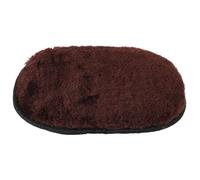 PHENOFICE Tampon à Polir Chaussures en Laine Synthétique Douce, Absorbant Efficacement la Poussière, pour Cuir et Voiture, Grosse Taille Couleur Café