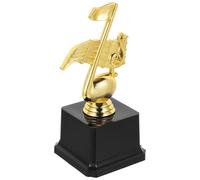 PHENOFICE Trophée pour Récompense Symbole d'honneur Musical Léger Doré en Plastique de Jeu ou Concours de Maternelle