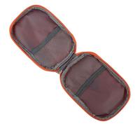 PHENOFICE Trousse de Premiers Secours Portable en Tissu Oxford Orange, Compartiments Intérieurs Transparents, Légère et Imperméable, pour Voyages et Activités Domestiques, avec Poignée