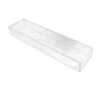 PHENOFICE Vase à Fleurs Décoration Moderne et Simple Finition Soignée en Acrylique Transparent Rectangulaire pour de Table pour Maison et Événements