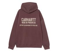 phenol Carhartt Wip sueur de distance a capuche - palisandre teinte en pierre BURGUNDY XL