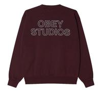 phenol Obey studios faded l'equipage polaire - vintasting faded wash BURGUNDY L