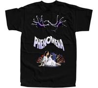 Phenomena V1 Dario Argento Movie Poster 1985 Tee Round Neck Unisex Tops Men's 100% Cotton Short Sleeve T Shirts Black XXL