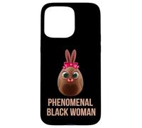 Phenomenal Melanin Black Woman Magic with Easter Black Bunny Coque pour iPhone 15 Pro Max