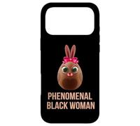 Phenomenal Melanin Black Woman Magic with Easter Black Bunny Coque pour iPhone 17 Pro Max