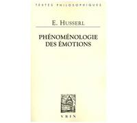 Phénoménologie Des Émotions