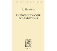 Phénoménologie des émotions