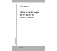 Phenomenologie en esquisses - Marc Richir - Millon Jerome Eds - broché - Livre