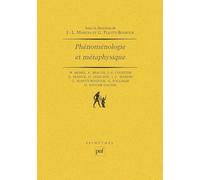 Phénoménologie et Métaphysique