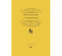 Phénoménologie et métaphysique - - Dominique Janicaud - Puf - Livre