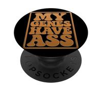 Phénotype corporel d'identité afrocentrique de résilience génétique PopSockets PopGrip Adhésif