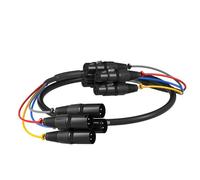 Phenyx Pro Câble de raccordement XLR, 4 couleurs, cordon d'extension mâle vers femelle pour système de microphone (1,9 m)