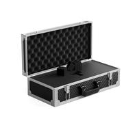 Phenyx Pro Étui de rangement pour équipement, étui de transport avec mousse pré-découpée personnalisable, cadre en alliage d'aluminium, parfait pour les systèmes de microphone sans fil (PCSE-L)