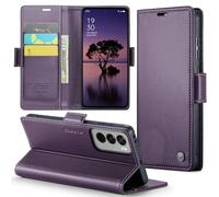 Phernykas Coque pour Oppo Reno 12 Pro Étui Portefeuille Wallet Cover en Cuir PU avec Cartes Magnétique et RFID Protection Antivol Folio Housse Oppo Reno 12 Pro Case, Violet