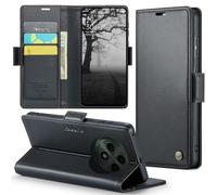 Phernykas Coque pour Oppo Reno 12F/Oppo Reno 12FS Étui Portefeuille Wallet Cover en Cuir PU avec Cartes Magnétique et RFID Protection Antivol Folio Housse Oppo Reno 12FS 5G Case, Noir