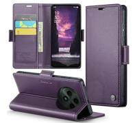 Phernykas Coque pour Oppo Reno 12F/Oppo Reno 12FS Étui Portefeuille Wallet Cover en Cuir PU avec Cartes Magnétique et RFID Protection Antivol Folio Housse Oppo Reno 12FS 5G Case, Violet