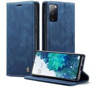Phernykas Coque pour Samsung Galaxy S20 FE 4G/5G Étui Wallet Cover, Housse Flip en Cuir Premium PU Portefeuille Case, [Fentes pour Cartes] [Magnétique] [Antichoc] [Kickstand] Housse S20 FE Case, Bleu