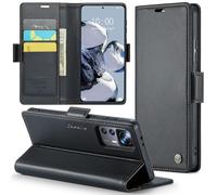 Phernykas Coque pour Xiaomi 12T Pro Étui Portefeuille Cover en Cuir PU Wallet avec Cartes Magnétique et RFID Protection Antivol Folio Housse Xiaomi 12T Case, Noir