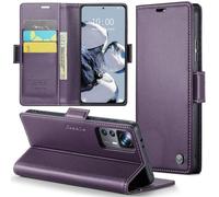 Phernykas Coque pour Xiaomi 12T Pro Étui Portefeuille Wallet Cover en Cuir PU avec Cartes Magnétique et RFID Protection Antivol Folio Housse Xiaomi 12T Case, Violet
