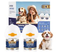 Pheromones Chien Anti Stress 4 in 1 (2 Diffuseur+2 Recharges 48 ML) Calmant Apaisant Prise Phéromones pour Apaiser Les Relaxantes Calmantes Agité Stressé Réduit Le Comportements 60 Jours Insipide