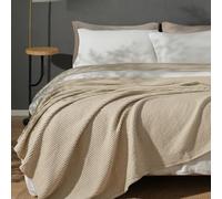 PHF Couverture Thermique 100% Coton gaufré pour décoration de la Maison - Douce, Confortable, Respirante et Absorbant l'humidité pour Toutes Les Saisons - Parfaite pour canapé-lit, Sofa, très Grand