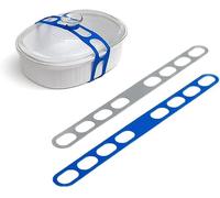 PHFTRCEW 2 PCS Lid Latch The Reusable Universal Lid Securing Strap,Adjustable Silicone Elastic Strap,for Casserole Dishes,Pots,Pans and More