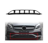 PHFYFC Lame de Pare-Chocs Avant de Voiture Compatible for Mercedes Classe A W176 A200 A45 AMG 2016 2017 2018, Kit de Carrosserie de Séparateur de Spoiler, Garniture de Diffuseur ABS Décoratif Noir