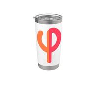 Phi - 21e lettre de l'alphabet grec Gobelet isotherme en acier inoxydable double paroi
