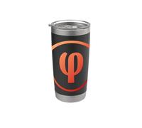 Phi - 21e lettre de l'alphabet grec Gobelet isotherme en acier inoxydable double paroi