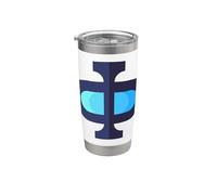 Phi - 21e lettre de l'alphabet grec Gobelet isotherme en acier inoxydable double paroi
