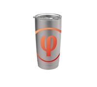 Phi - 21e lettre de l'alphabet grec Gobelet isotherme en acier inoxydable double paroi